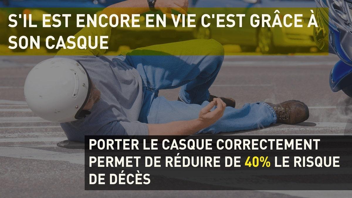 S'il est encore en vie c'est grâce à son casque